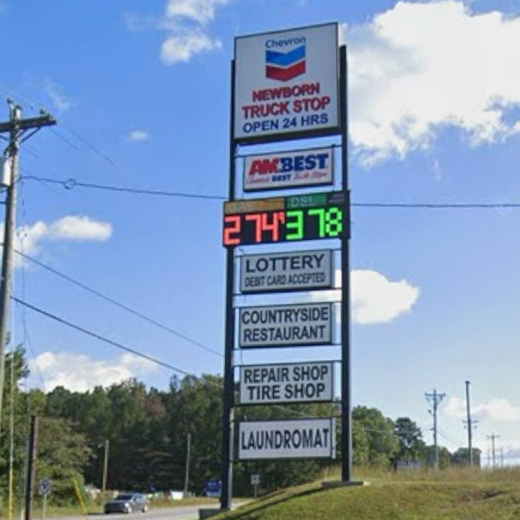 huge led gas price sign 35 inch square